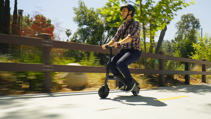 Get escooted on your way with the Razor UB1 Seated Electric Scooter, Folding handlebars and foot pegs, continuous battery life up to 40 minutes and a max speed of 13.5 mph makes this escooter the perfect commuting scooter.